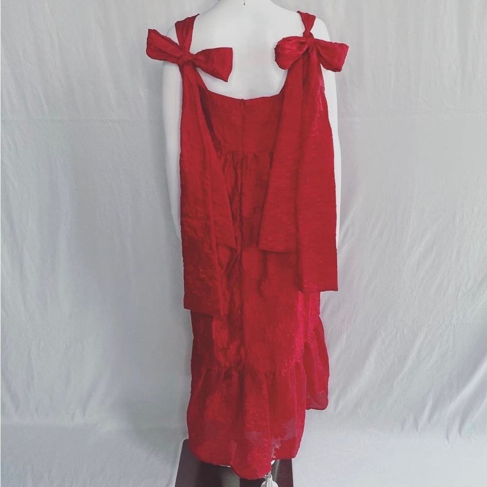 Red Maxi Dress with tie straps